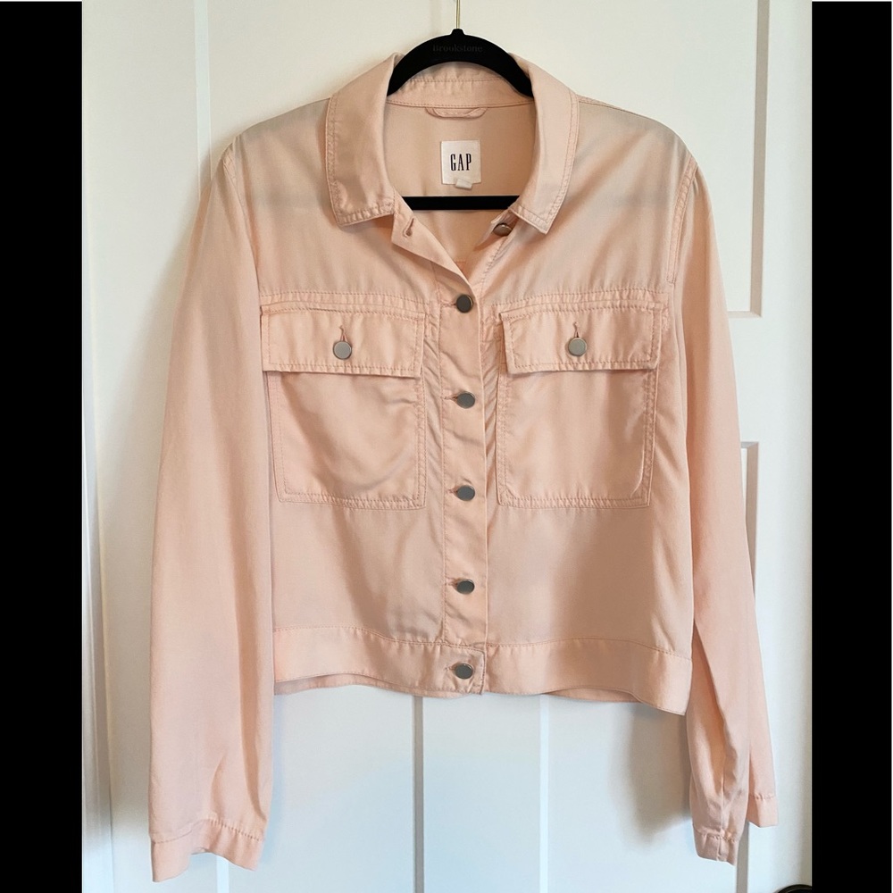 Gap Peach Blazer/Jacket Lightweight Large